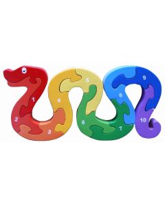 SRI Toys - Nummer Slange - Klossepuslespill
