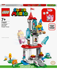 LEGO® Super Mario™ Ekstrabanesettet Cat Peach-drakt og Istårn 71407 (494 deler)