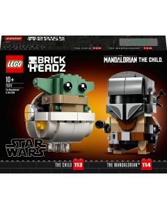 LEGO® BrickHeadz™ Star Wars™ Mandalorianeren og Barnet 75317 Byggesett (295 deler)