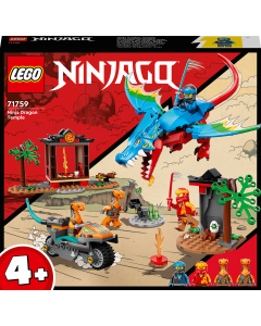 LEGO® NINJAGO® Ninja-sett med drage og tempel 71759, byggesett (161 deler)