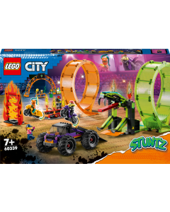 LEGO® City Stuntarena med to looper 60339, byggesett (598 deler)