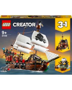 LEGO® Creator 3-i-1 Sjørøverskute 31109 Byggesett (1260 deler)