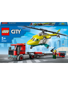 LEGO® City Trailer med redningshelikopter 60343, byggesett (215 deler)