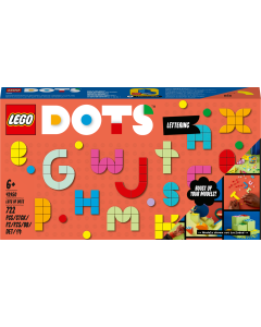 LEGO® DOTS Masse DOTS – bokstavmaker 41950. Lag det selv-dekorsett (722 deler)