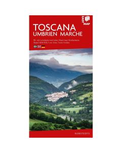 Landskart og bilkart Toscana Umbrien Marche EasyMap