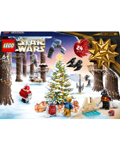 LEGO® Star Wars™ Julekalender 75340. Gøyalt lekebyggesett for barn (329 deler) Kalender