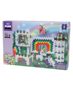 Plus Plus 760-Stk Plus-Plus® Pastel Rainbow Castle og enhjørning