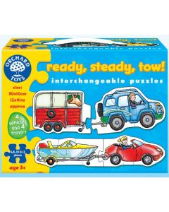 Puslespill Orchard Toys Ready Steady Tow taue på henger