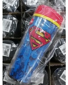 Reise kopp termokopp Supermann med doble vegger for ekstra isolasjon og praktisk lokk med lås